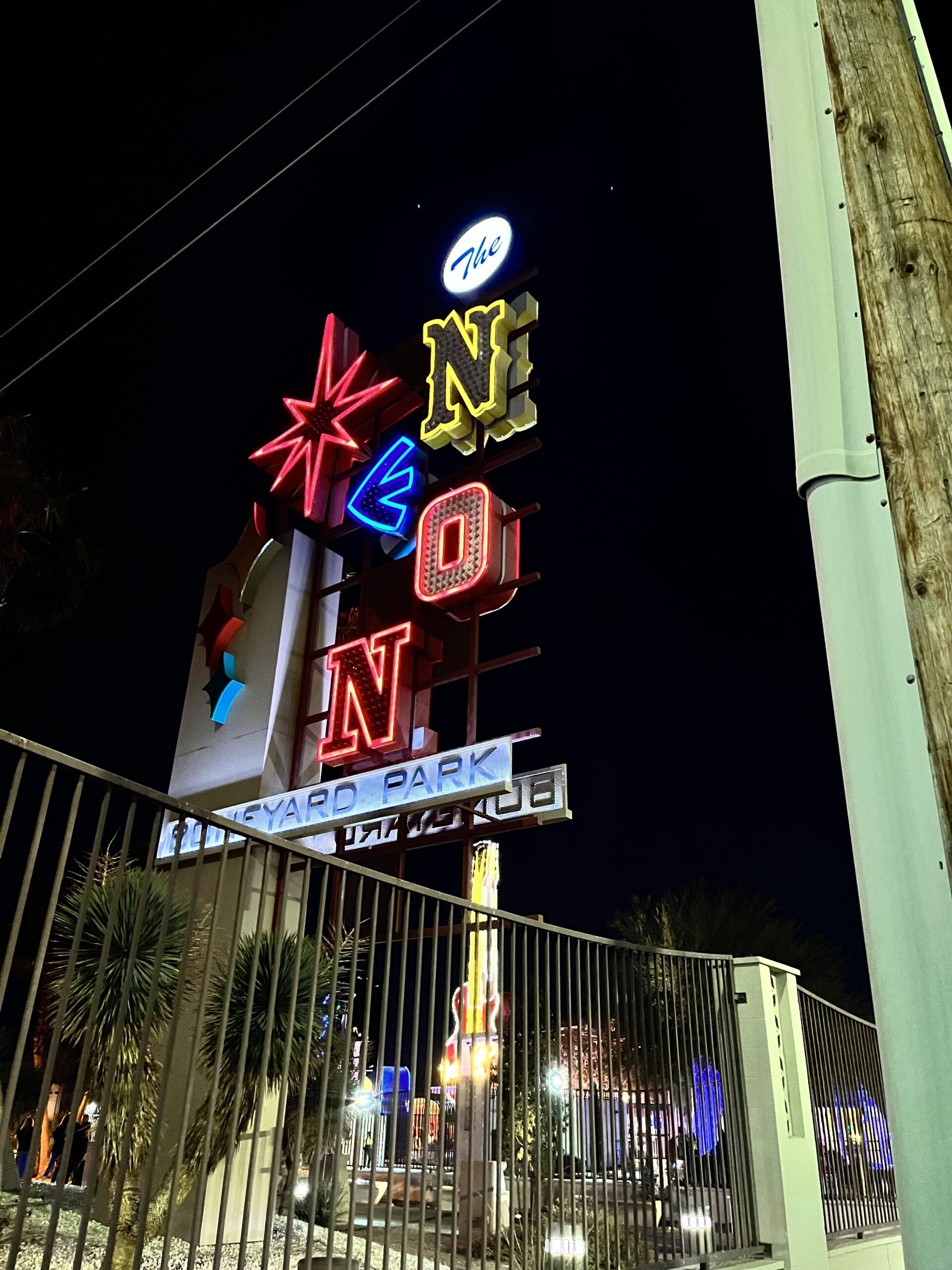 Neon Museum welcome sign in Las Veas