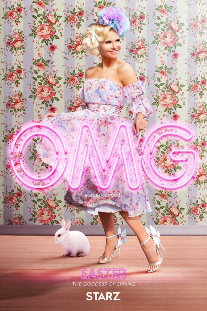 DG Speaks - Lifestyle - Holidays - Easter - poster of the goddess Ostara, also known as Easter, portrayed Kristen Chenoweth.