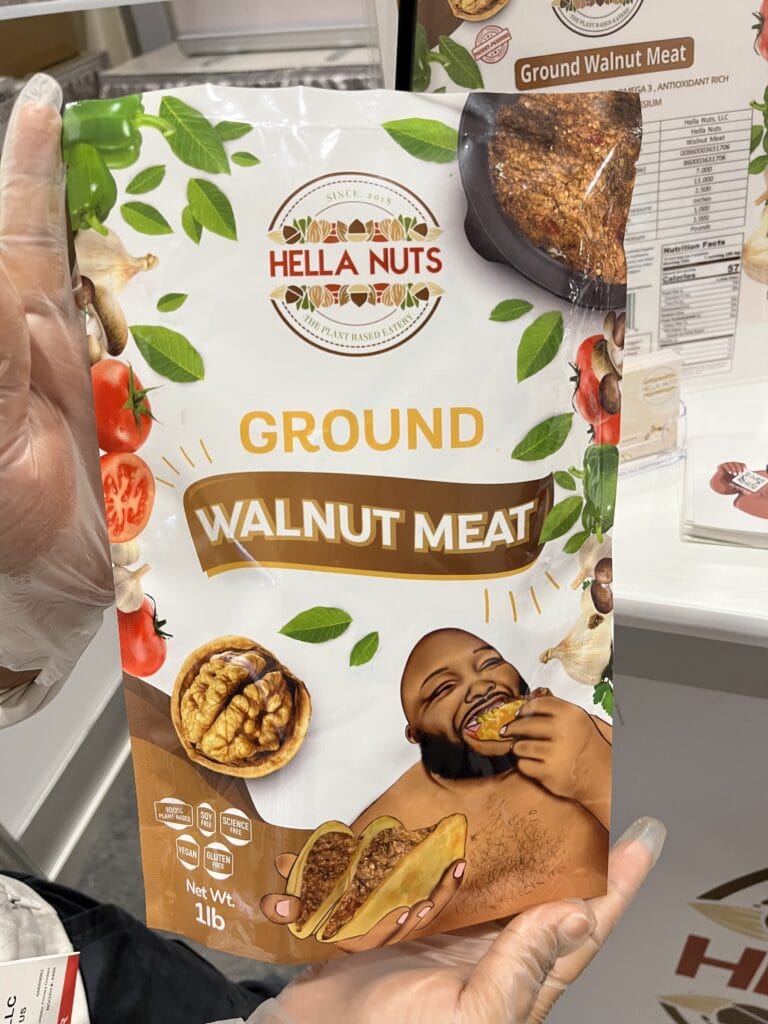Hella Nuts founders, Kami and Mieko Scott, showcasing global-inspired nut blends.