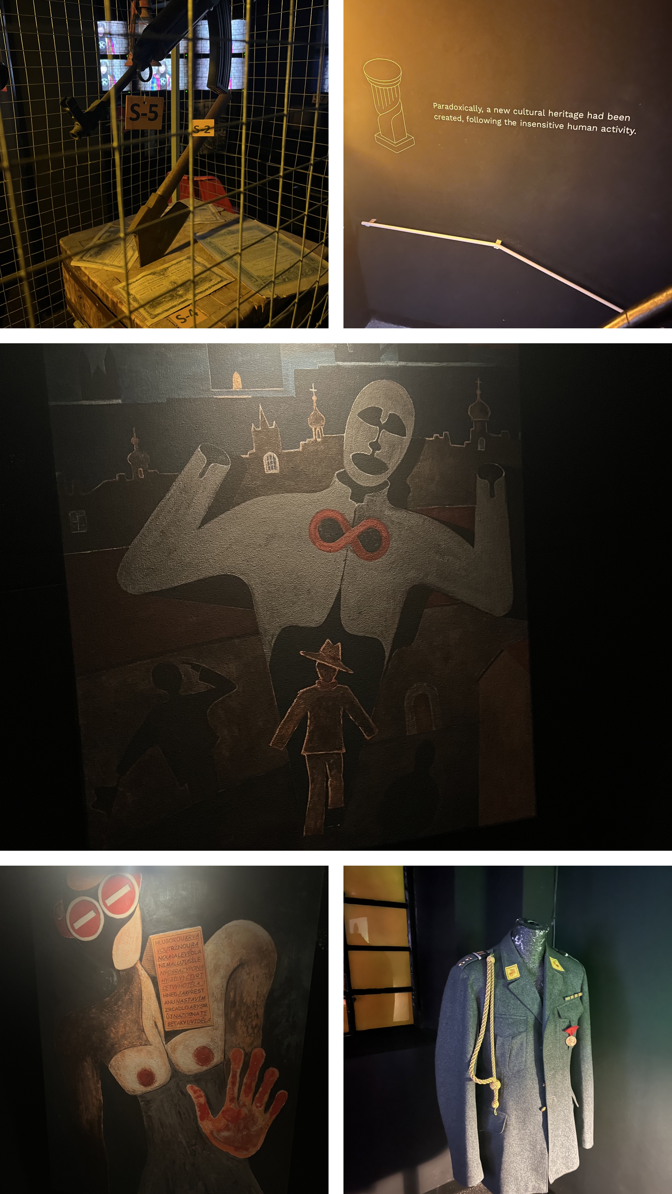DG Speaks - Travel - Art Installation - Collage of mood exhibits at The World of Franz Kafka