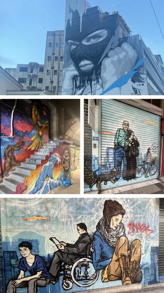 DG Speaks - Travel - Diverse Athens Street Art Collage