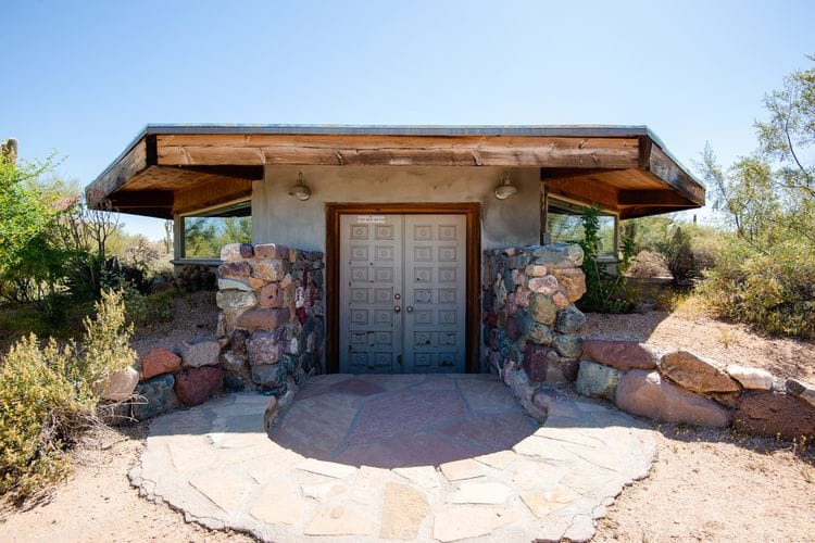 DG Speaks - Money - Airbnb - Arizona cave Airbnb front entrance