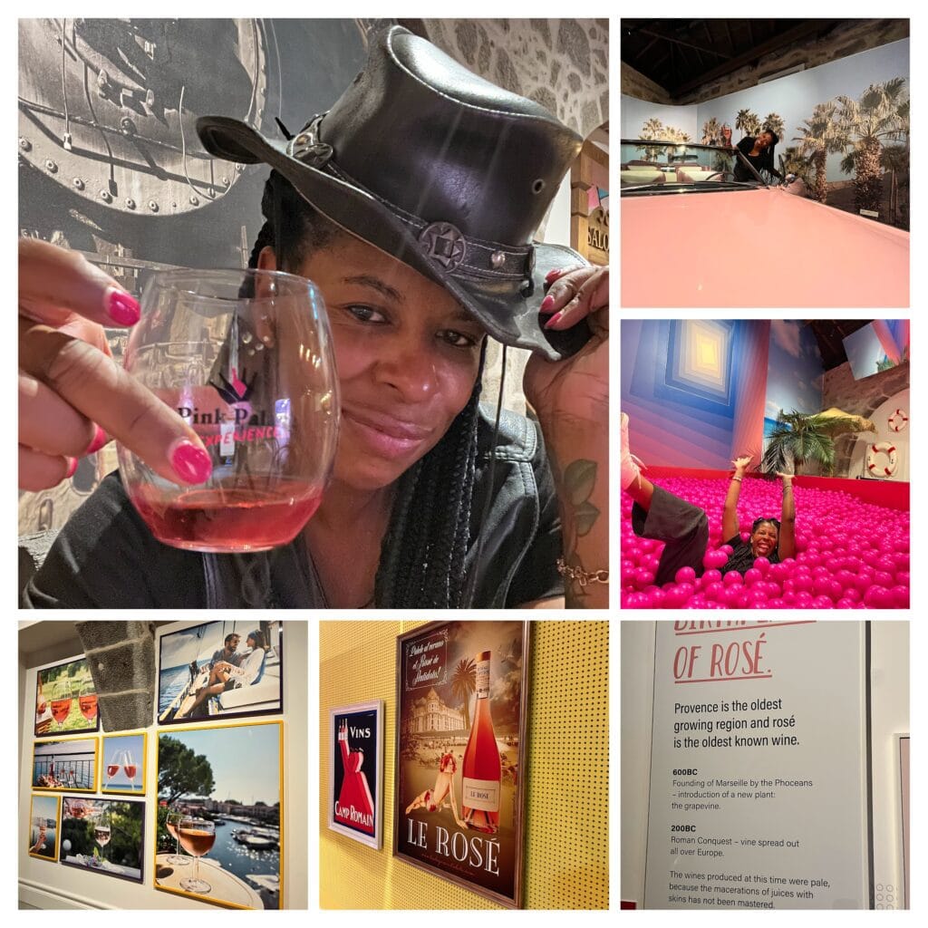 DG Speaks - Travel - Collage of Mercedes having fun at WOW Porto's Pink Palace
