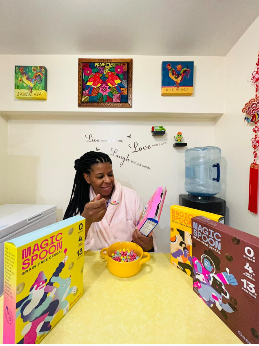 Mercedes Enjoying Delicious Magic Spoon Protein Cereal for Breakfast