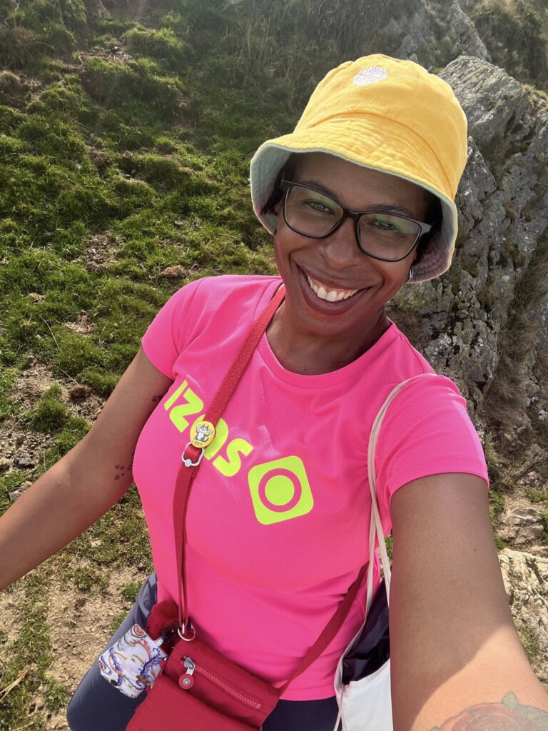 Day two on the Camino Francés trail through the Pyrenees Smiling