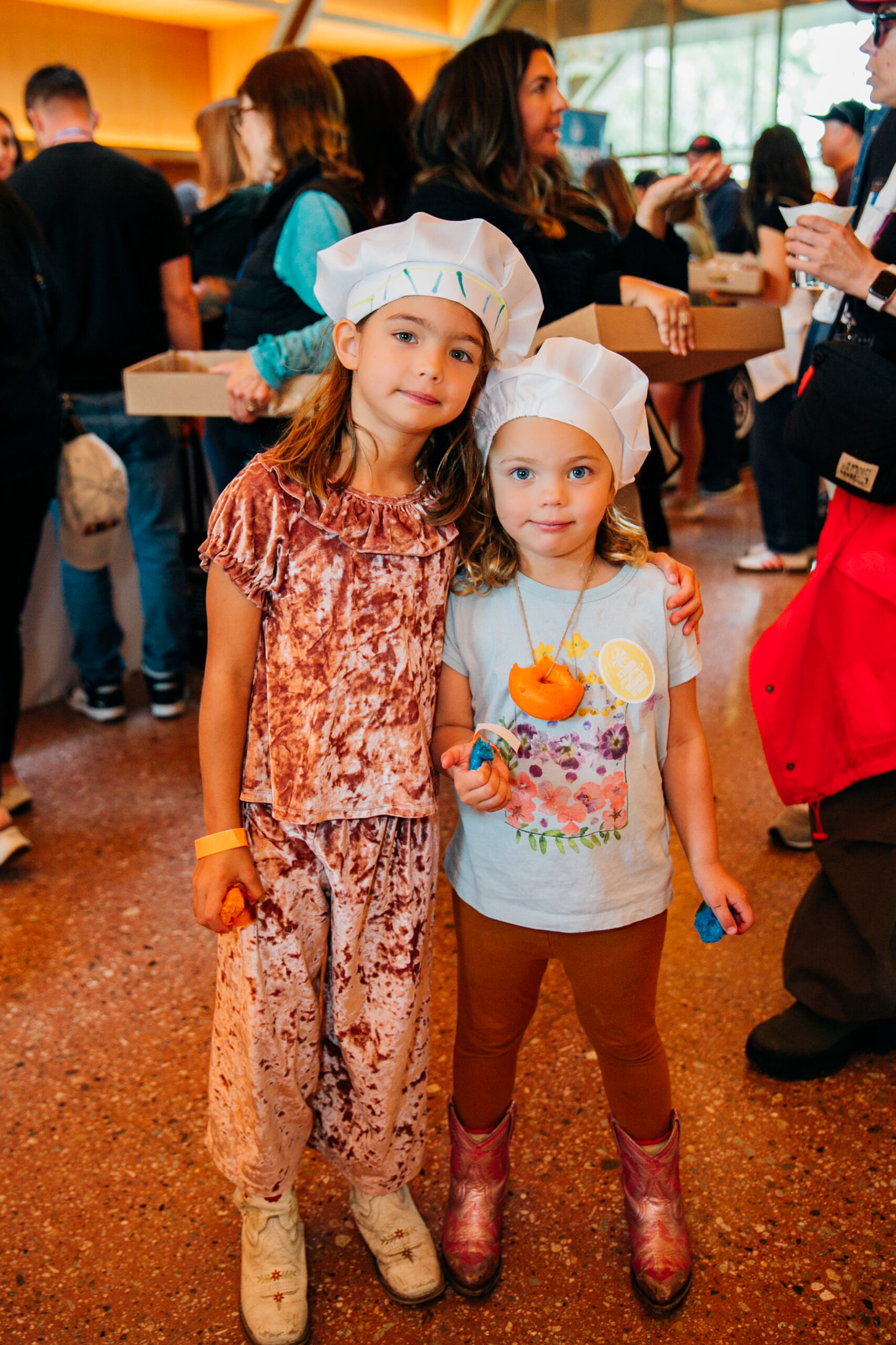 Kids at Bagelfest West showing the bagel is more than breakfast