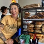 Cheryl Storms at her shop New Wave Bagel