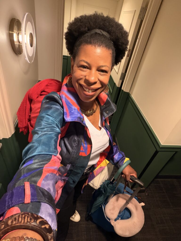 How Travel Changes You - Mercedes traveling with luggage about to set off on an adventure