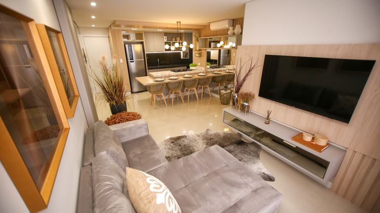 My Airbnb Starter Kit: Everything I Wish I’d Bought Before Hosting - Luxurious open-concept living and dining area with modern design elements and elegant decor.