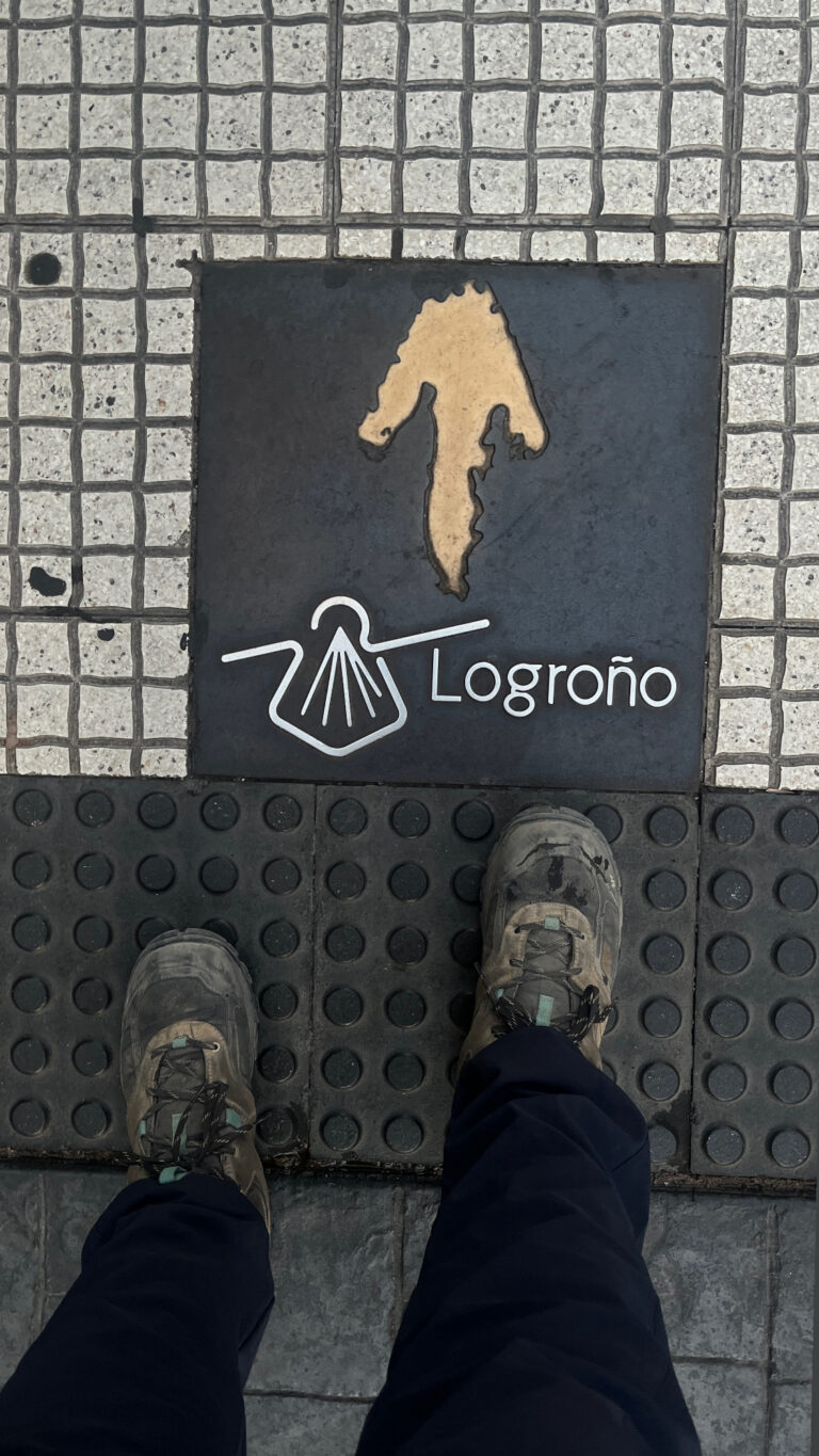 Best Walking Shoes for Europe: What I Learned on the Camino - Comfortable walking shoes on a European cobblestone street ready for travel and the Camino de Santiago