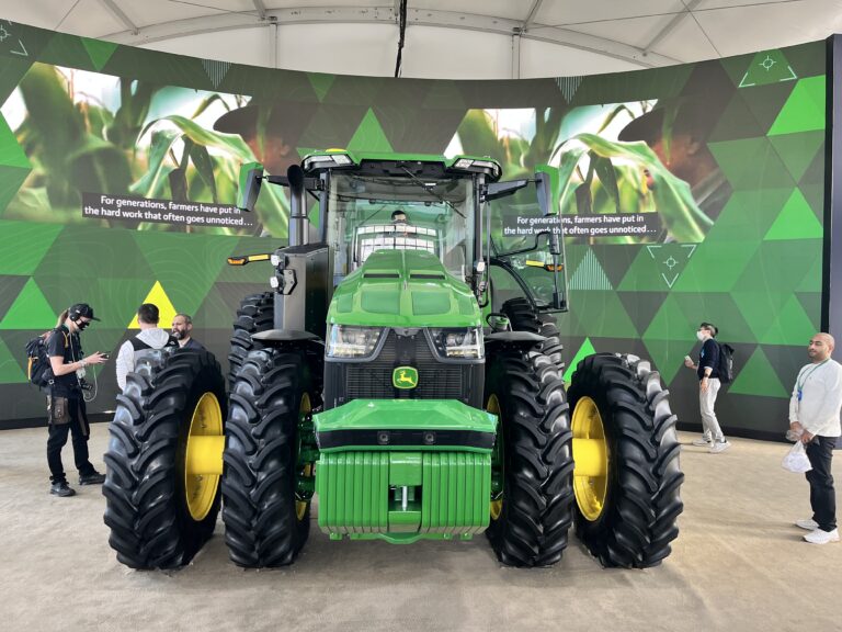 John Deere tractor at CES in Las Vegas