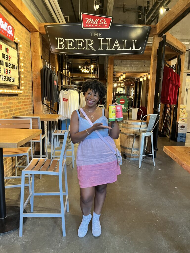 Mercedes Diane Griffin Forbes at Mill Street Beer Hall in Toronto Canada